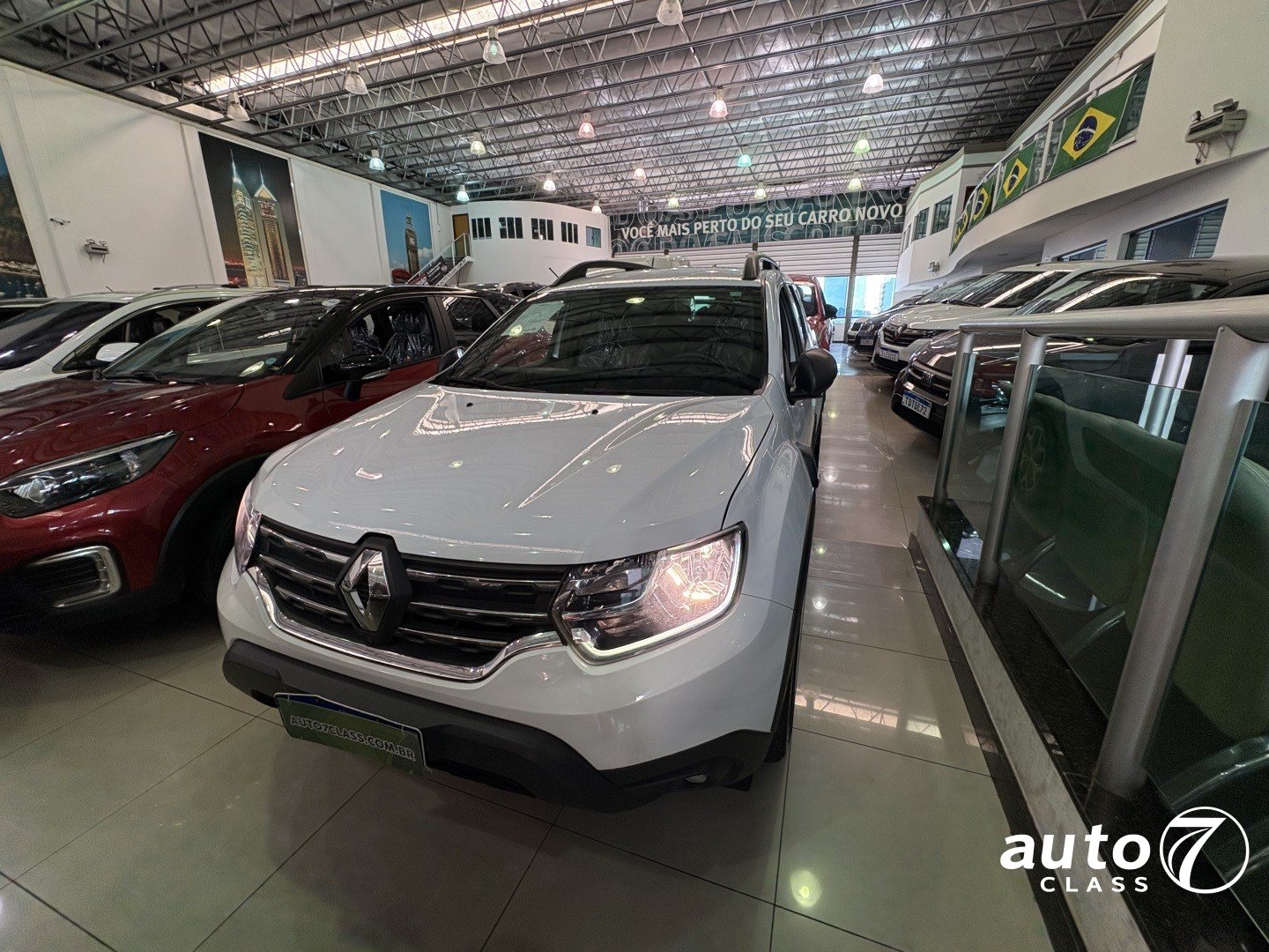 RENAULT DUSTER 1.6 16V SCE FLEX ICONIC X-TRONIC Branco - Auto7 Class